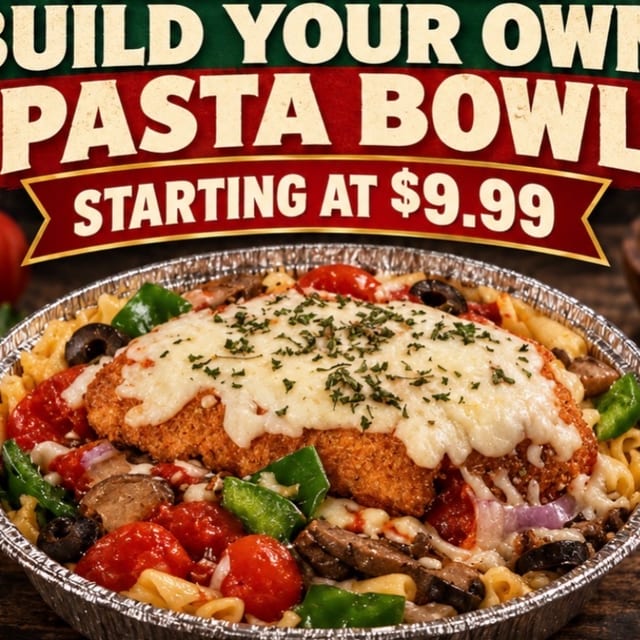 Build Your Own Pasta Bowl.
