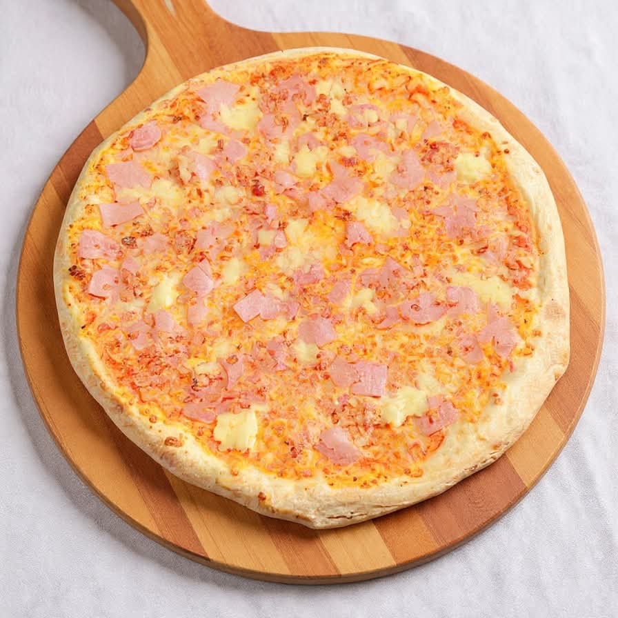 Hawaiian & Bacon Pizza.