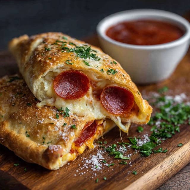 Pepperoni Calzone.