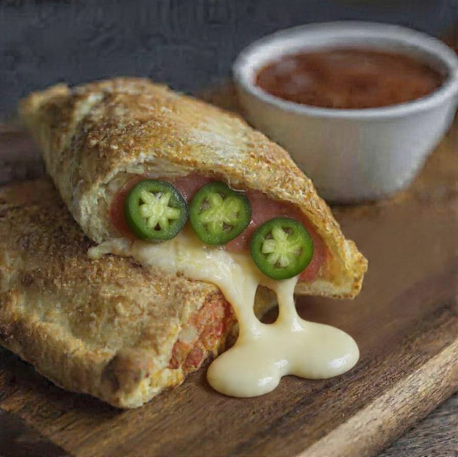 The Spicy Big Italian Calzone.