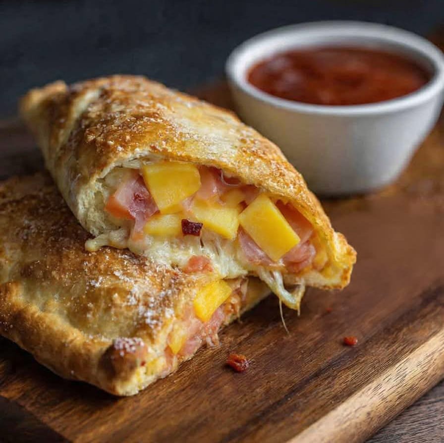 Hawaiian & Bacon Calzone.