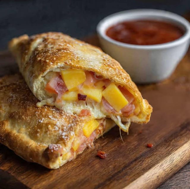 Hawaiian & Bacon Calzone.