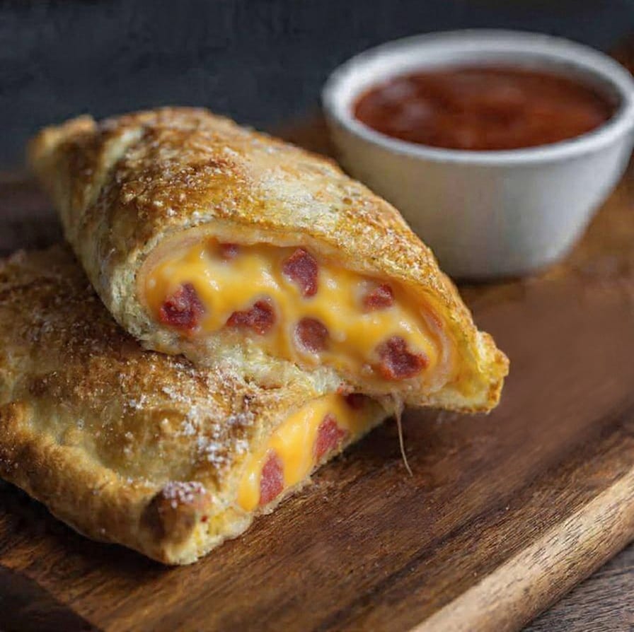 Bacon Cheeseburger Calzone.