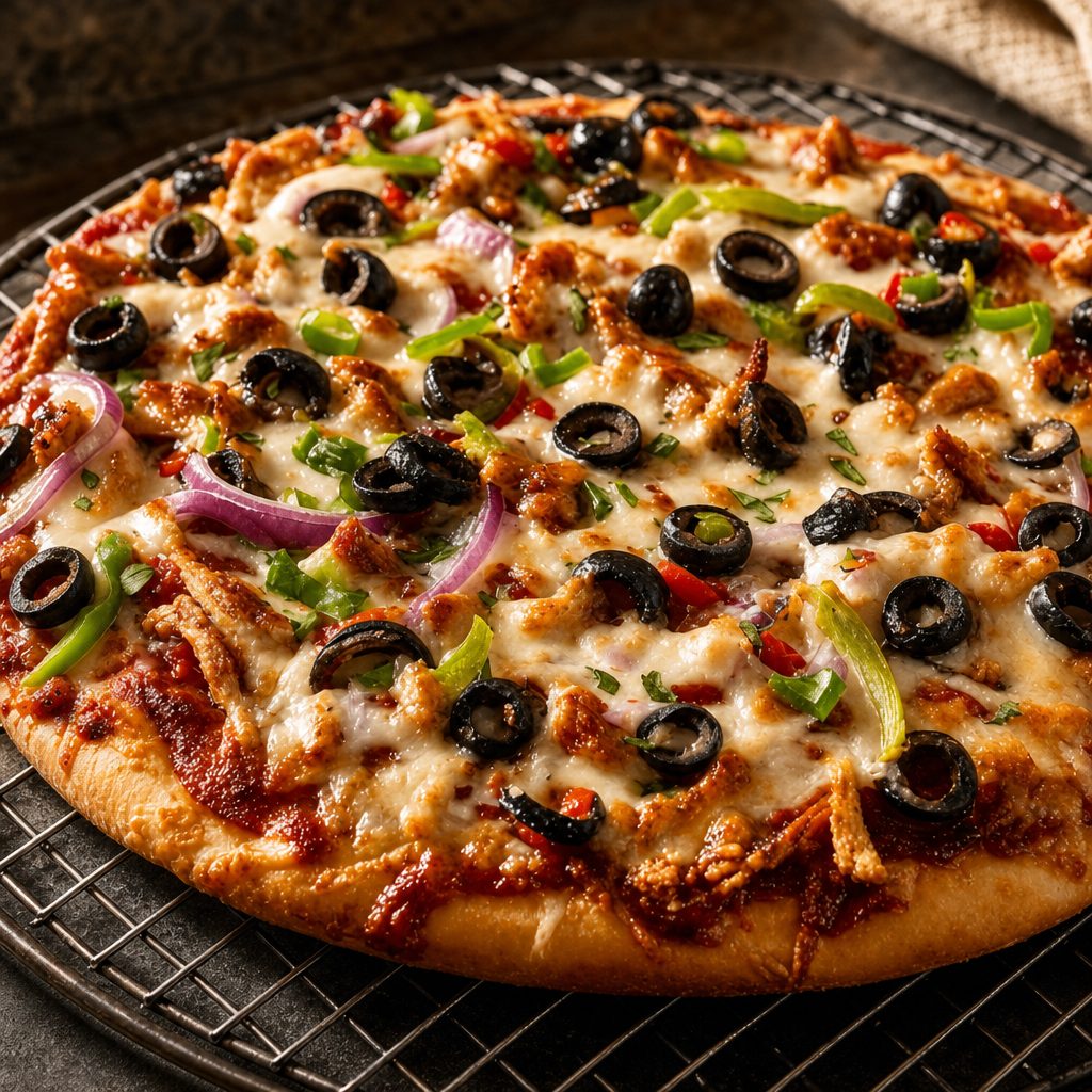 The Village Special: 18” Pizza up to 5 toppings of your choice.