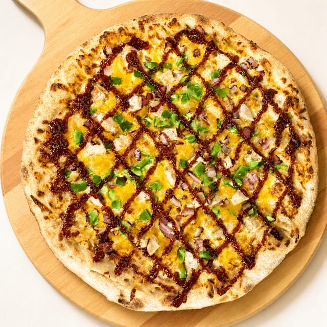 BBQ Chicken Pizza.