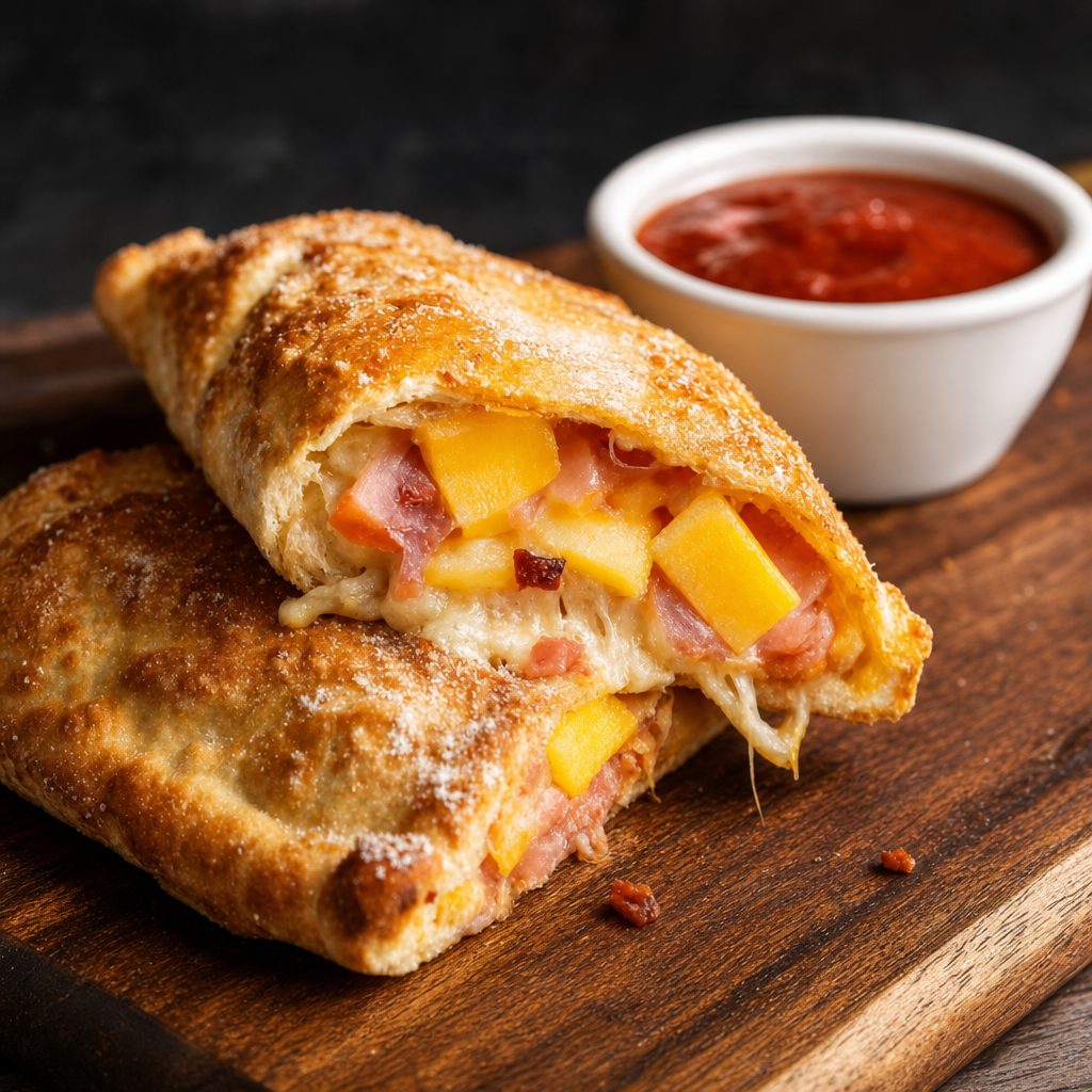 Hawaiian & Bacon Calzone.