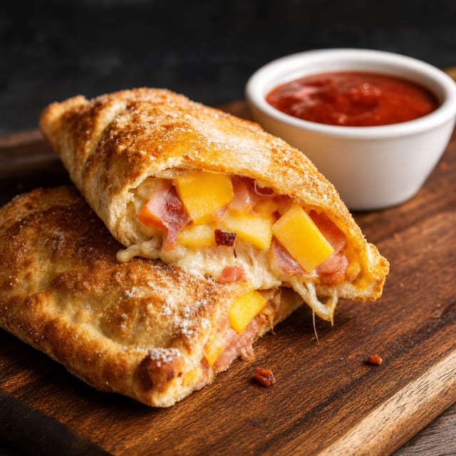 Hawaiian & Bacon Calzone.