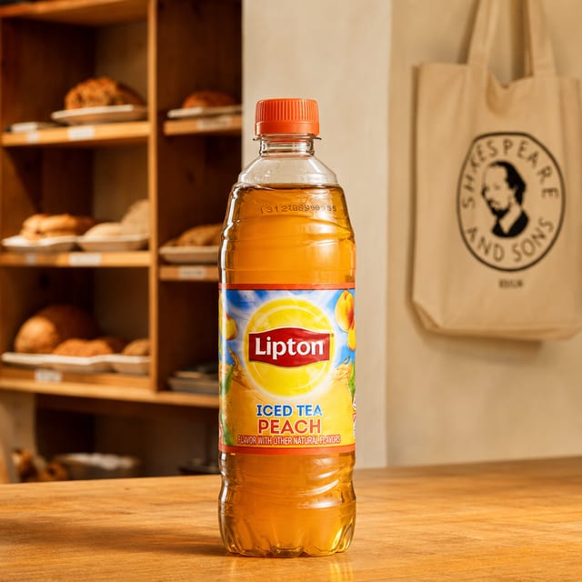 Bottle Lipton Peach Tea.