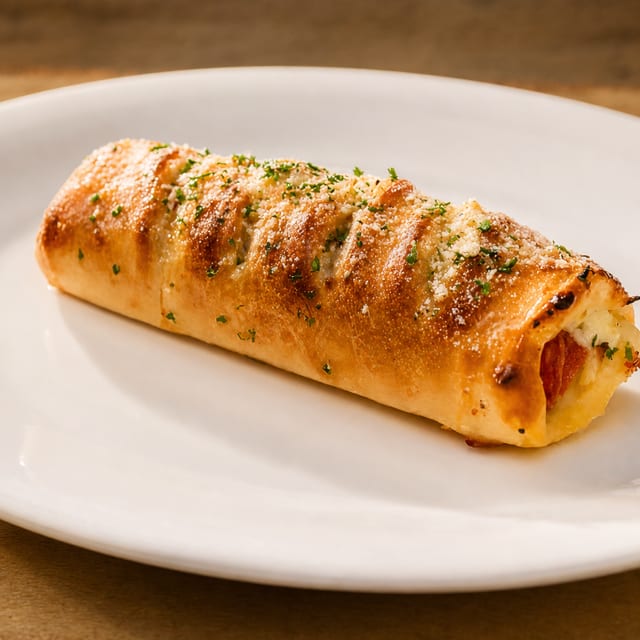 Hawaiian & Bacon Stromboli.
