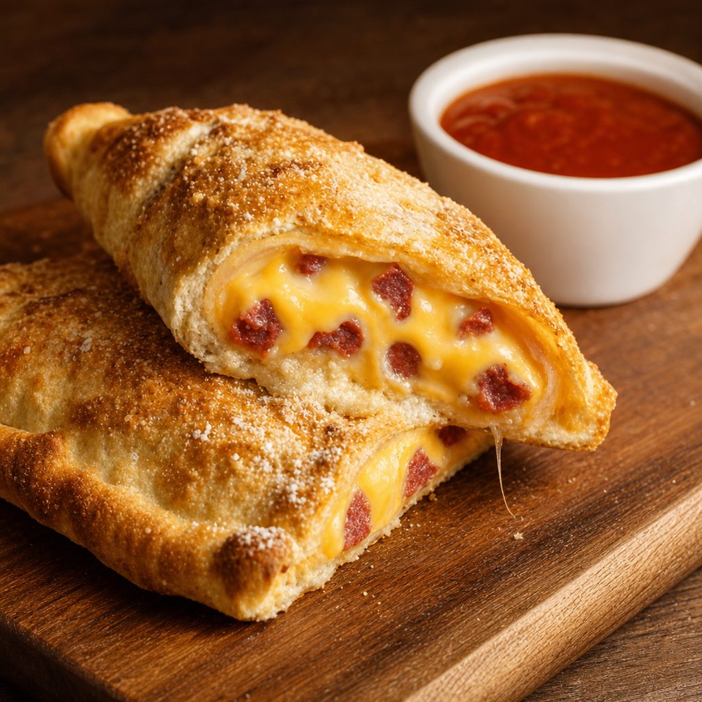 Bacon Cheeseburger Calzone.