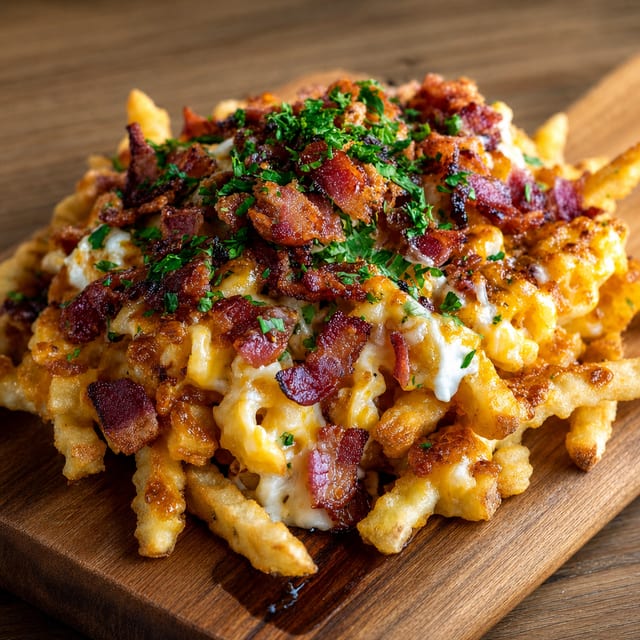 Bacon Mac & Cheese Loaded Fries.