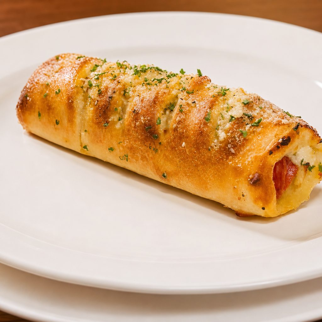 BBQ Chicken Stromboli.