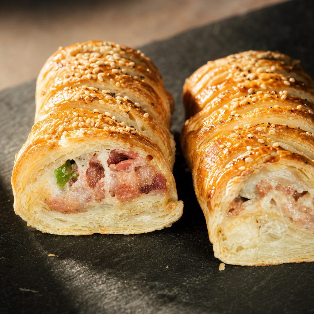 Chicken Bacon Ranch Stromboli.