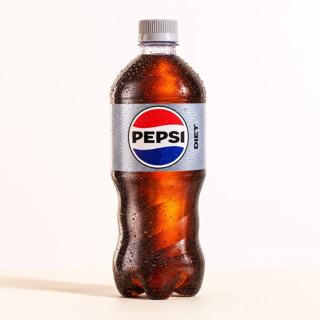 Bottle Diet Pepsi.