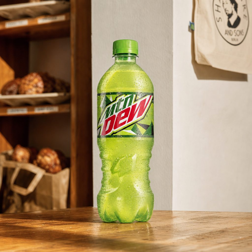 Bottle Mountain Dew.